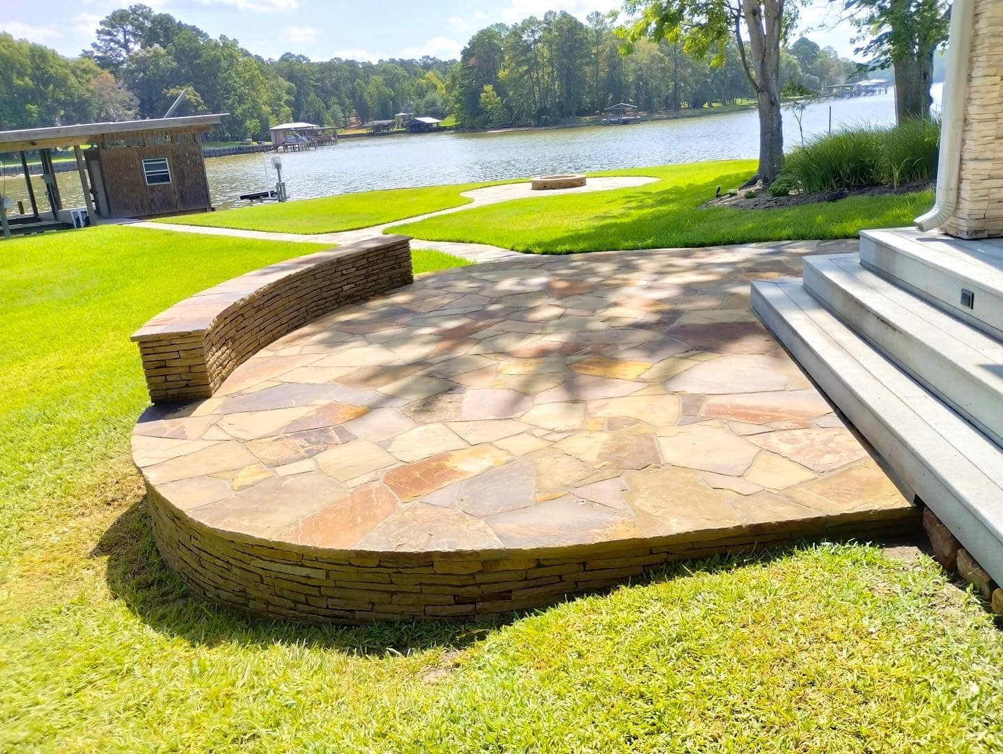 Landscaping project in Spring