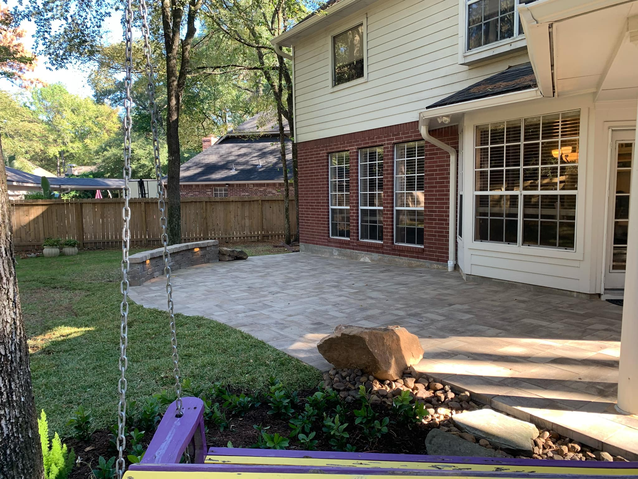 Landscaping project in Willis