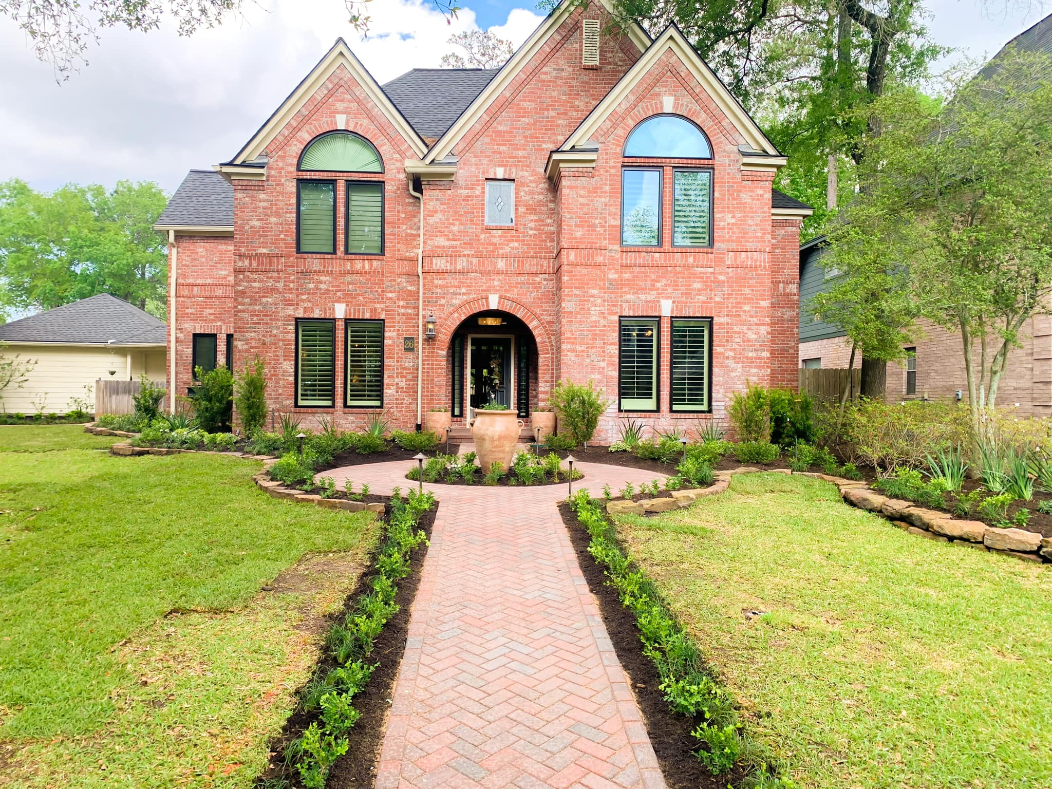 Landscaping project in Spring