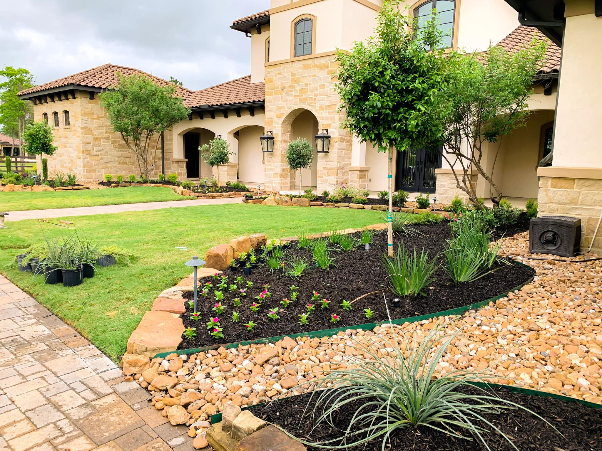 Beautifully landscaped garden
