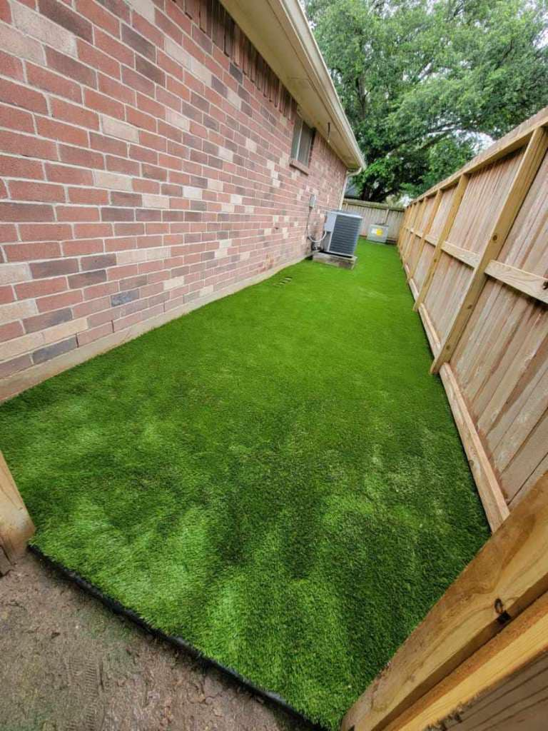 Landscaping project in Conroe